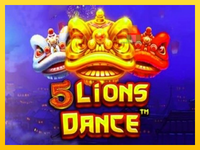 Masina de jocuri 5 Lions Dance cu șansa de a câștiga