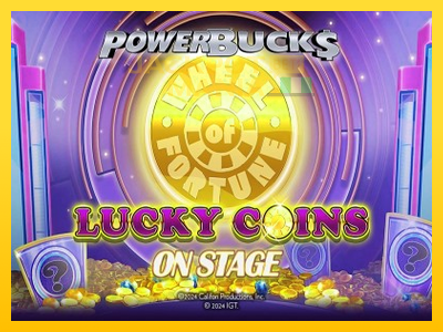 Masina de jocuri PowerBucks Wheel of Fortune Lucky Coins On Stage cu șansa de a câștiga